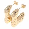 gold plated earrings with exclusive cubic zirconia